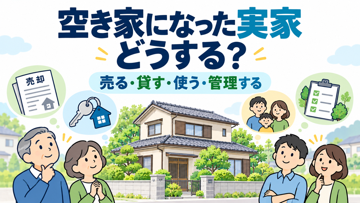 空き家になった実家はどうする？売る・貸す・使う・管理を続ける選択肢と判断ポイント